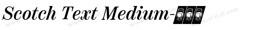 Scotch Text Medium字体转换